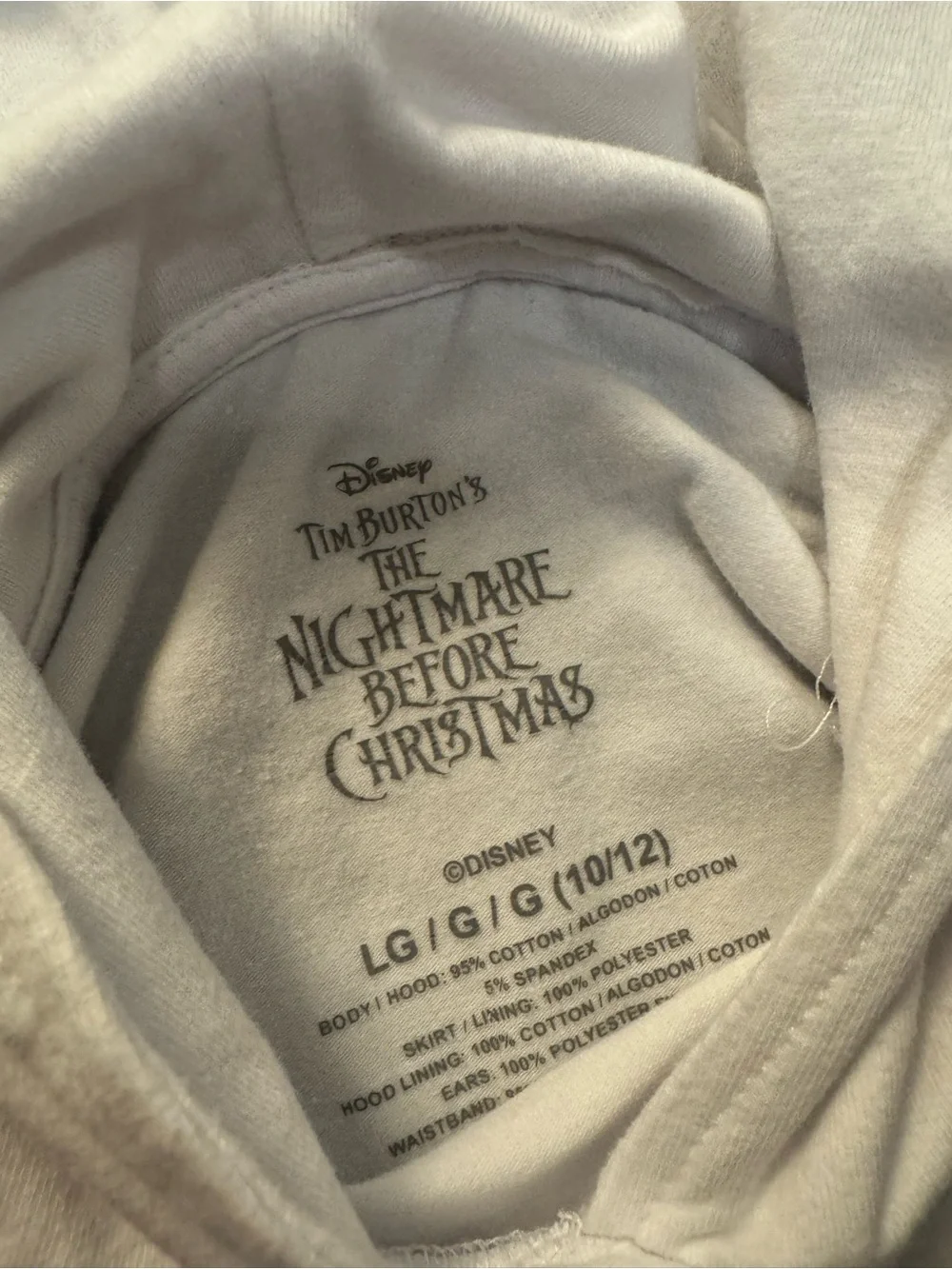 The Nightmare Before Christmas Zero dress /costume size 10/12